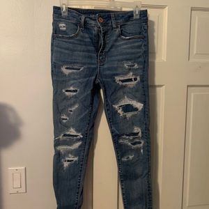 American Eagle high rise jegging crop